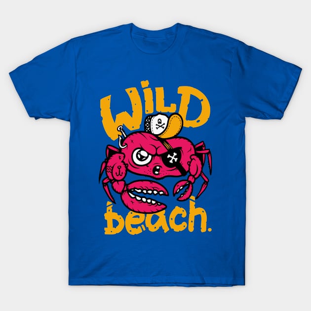 Wild Beach T-Shirt by shilka